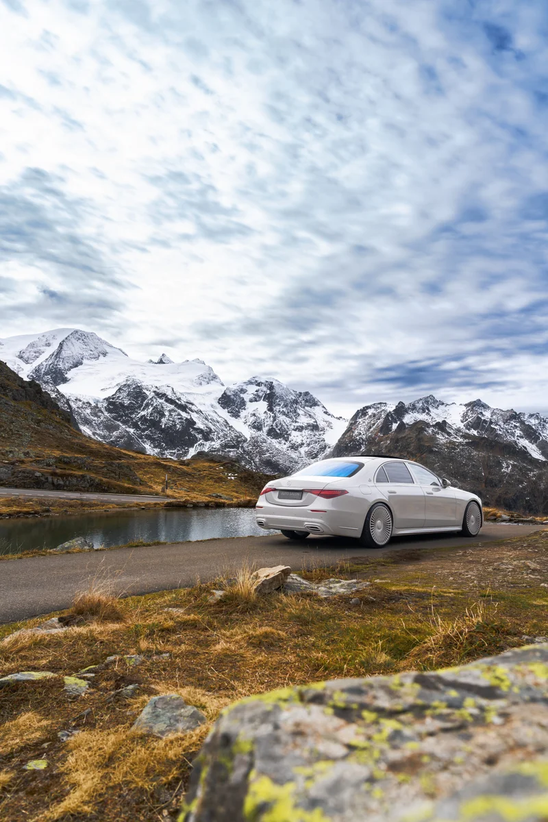 Mercedes S-Klasse in den Alpen, fotografiert von Nikografie, Bild 10 von 11